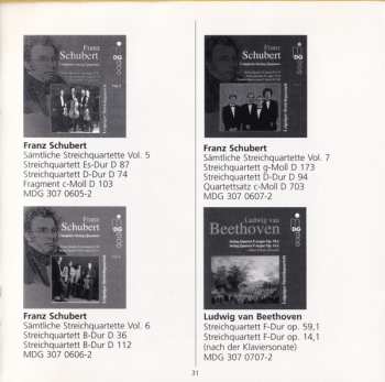 CD Franz Schubert: Complete String Quartets (String Quartet B Flat Major D 68 / String Quartet C Major D 46)