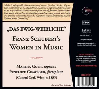 CD Franz Schubert: "Das Ewig-Weibliche" - Franz Schubert's Women In Music