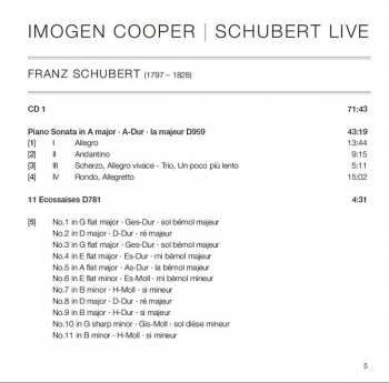 2CD Franz Schubert: Schubert Live • Volume One