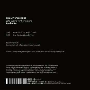 CD Franz Schubert: Sonata In B Flat Major D. 960; Drei Klavierstücke D. 946