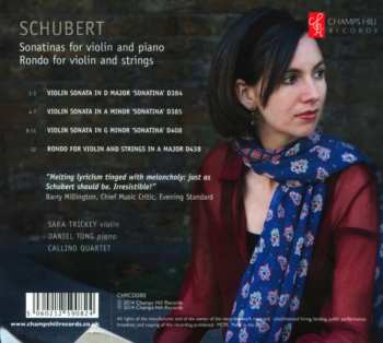 CD Franz Schubert: Sonatinas For Violin And Piano / Rondo For Violin And Strings