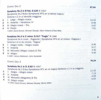 4CD/Dobozkészlet Franz Schubert: The Complete Symphonies