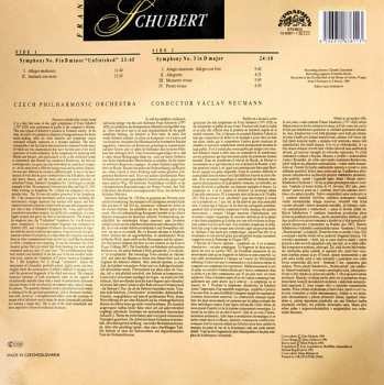 LP The Czech Philharmonic Orchestra: Symphony No. 8 Unfinished / Symphony No. 3