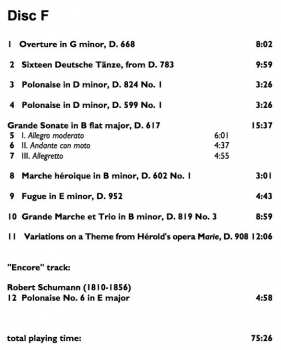 7CD/Dobozkészlet Franz Schubert: The Complete Original Piano Duets