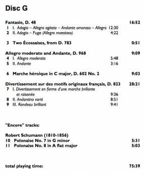 7CD/Dobozkészlet Franz Schubert: The Complete Original Piano Duets