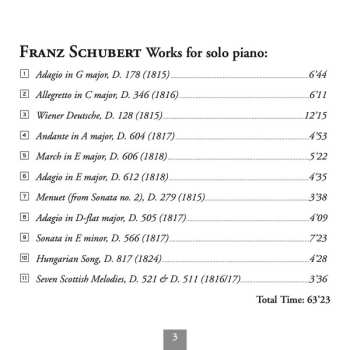CD Franz Schubert: Works For Piano