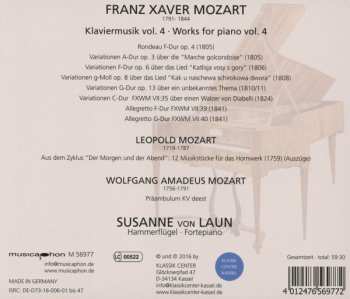 CD Franz Xaver Wolfgang Mozart: Klavierwerke Vol. 4