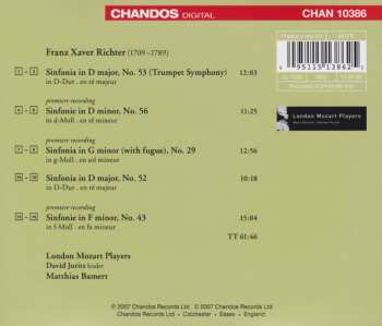 CD Franz Xaver Richter: Symphonies (Includes Premiere Recordings)