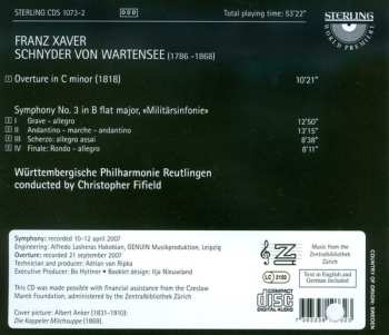 CD Württembergische Philharmonie Reutlingen: Overture • Symphony No.3 "Militärsinfonie"
