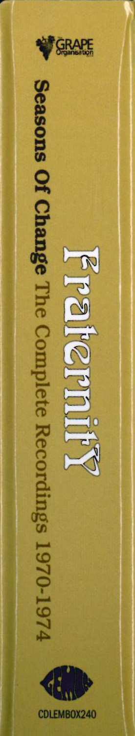 3CD/Dobozkészlet Fraternity: Seasons Of Change (The Complete Recordings 1970-1974)