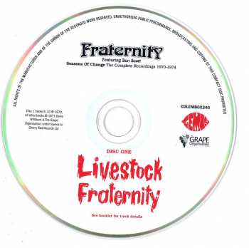 3CD/Dobozkészlet Fraternity: Seasons Of Change (The Complete Recordings 1970-1974)