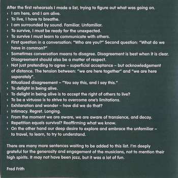 CD Fred Frith: Clearing Customs