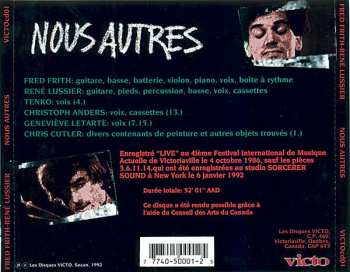 CD Fred Frith: Nous Autres