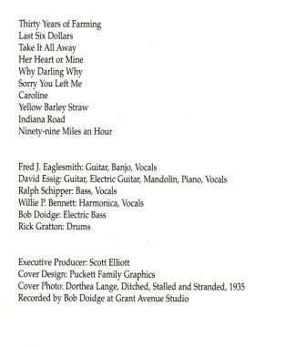 CD Fred Eaglesmith: Indiana Road
