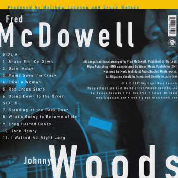 LP Fred McDowell: Mama Says I'm Crazy LTD