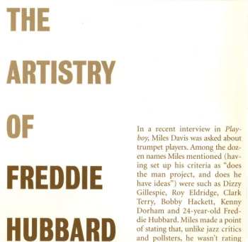 SACD Freddie Hubbard: The Artistry Of Freddie Hubbard
