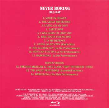 3CD/DVD/Dobozkészlet/Blu-ray Freddie Mercury: Never Boring LTD