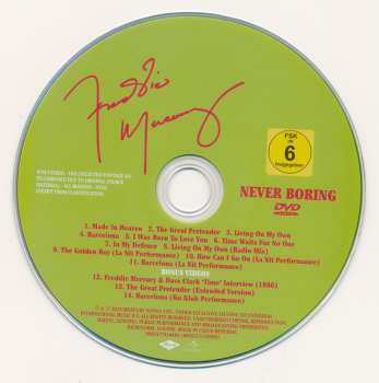 3CD/DVD/Dobozkészlet/Blu-ray Freddie Mercury: Never Boring LTD