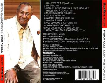 CD Freddy Cole: Music Maestro Please