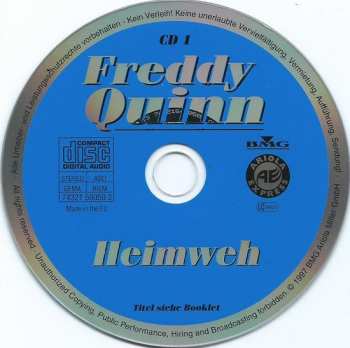 3CD/Dobozkészlet Freddy Quinn: Junge, Komm Bald Wieder: Seine Größten Erfolge