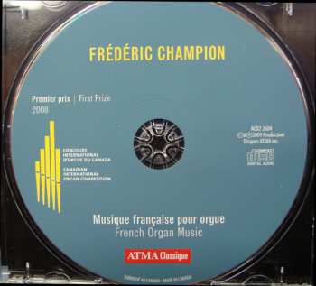 CD Frédéric Champion: Musique Francaise Pour Orgue - French Organ Music