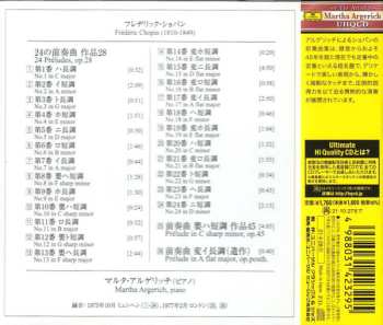 CD Frédéric Chopin: 24 Préludes Op.28 / Préludes, Nr.25 Op.45 / Nr.26 Op. Posth. LTD