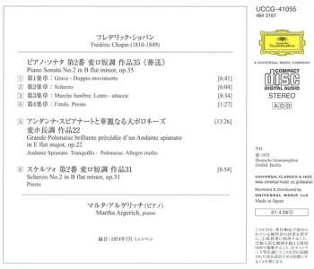 CD Frédéric Chopin: Sonate B-Moll (In B Flat Minor) / Scherzo B-Moll (In B Flat Minor) / Andante Spianato Et Grande Polonaise