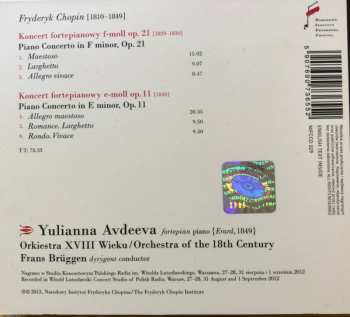 CD Frédéric Chopin: Piano Concertos 1 & 2