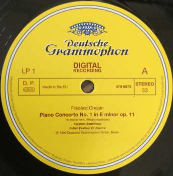 2LP Frédéric Chopin: Piano Concertos Nos. 1 & 2