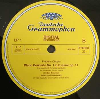 2LP Frédéric Chopin: Piano Concertos Nos. 1 & 2