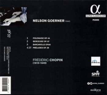 CD Frédéric Chopin: Polonaise, Berceuse, Barcarolle, 24 Préludes DIGI