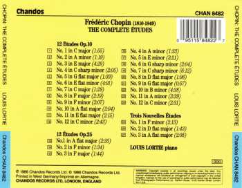 CD Frédéric Chopin: The Complete Etudes – Op.10, Op.25, Trois Nouvelles Études