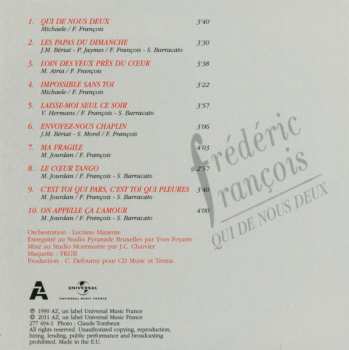 9CD/Dobozkészlet Frédéric François: L'intégrale Des Albums Originaux 1984-1992