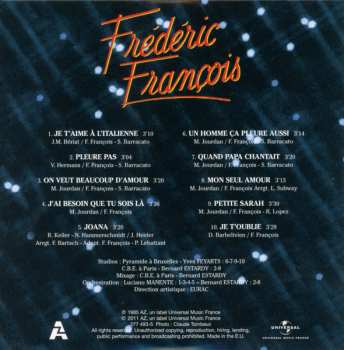 9CD/Dobozkészlet Frédéric François: L'intégrale Des Albums Originaux 1984-1992