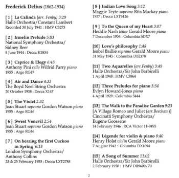 CD Frederick Delius: A Delius Collection Of Rare Historic Recordings