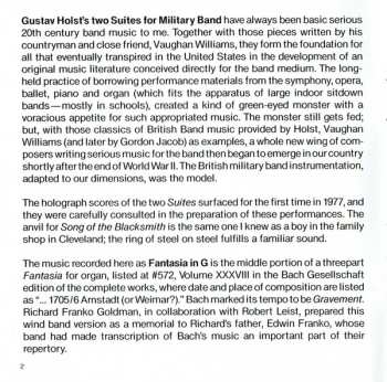 CD Johann Sebastian Bach: Suite No. 1 In E-Flat /Suite No. 2 In F / Music For The Royal Fireworks / Fantasia In G