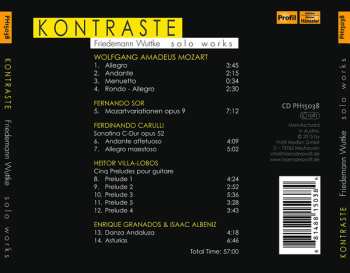 CD Friedemann Wuttke: Kontraste - Solo Works