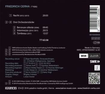 CD WDR Sinfonieorchester Köln: Nacht / Drei Orchesterstücke