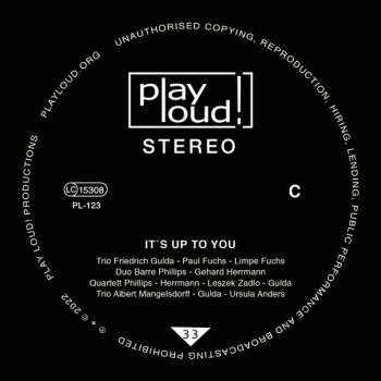 2LP Friedrich Gulda: It's Up To You