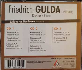 3CD Friedrich Gulda: Spielt/Plays Ludwig Van Beethoven