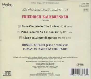 CD Howard Shelley: Piano Concerto No 2, Op 85 / Piano Concerto No 3, Op 107 / Adagio & Allegro Di Bravura, Op 102 (First Recordings)