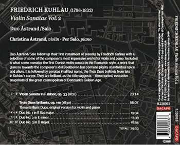 CD Daniel Friedrich Rudolph Kuhlau: Violin Sonatas Vol. 2