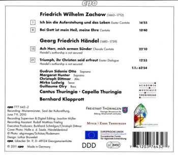 CD Georg Friedrich Händel: Cantatas