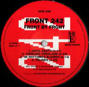 LP Front 242: Front By Front
