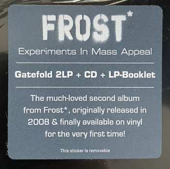 2LP/CD Frost*: Experiments In Mass Appeal