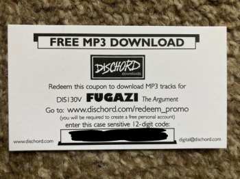 LP Fugazi: The Argument