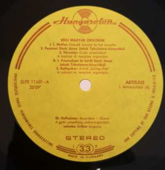 2LP/Dobozkészlet Gábor Lehotka: Old Hungarian Organs