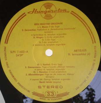 2LP/Dobozkészlet Gábor Lehotka: Old Hungarian Organs
