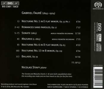 SACD Gabriel Fauré: Ballade, Nocturnes, Romances, Sonate Inédite, Mazurke Inédite