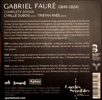 3CD Gabriel Fauré: Complete Songs